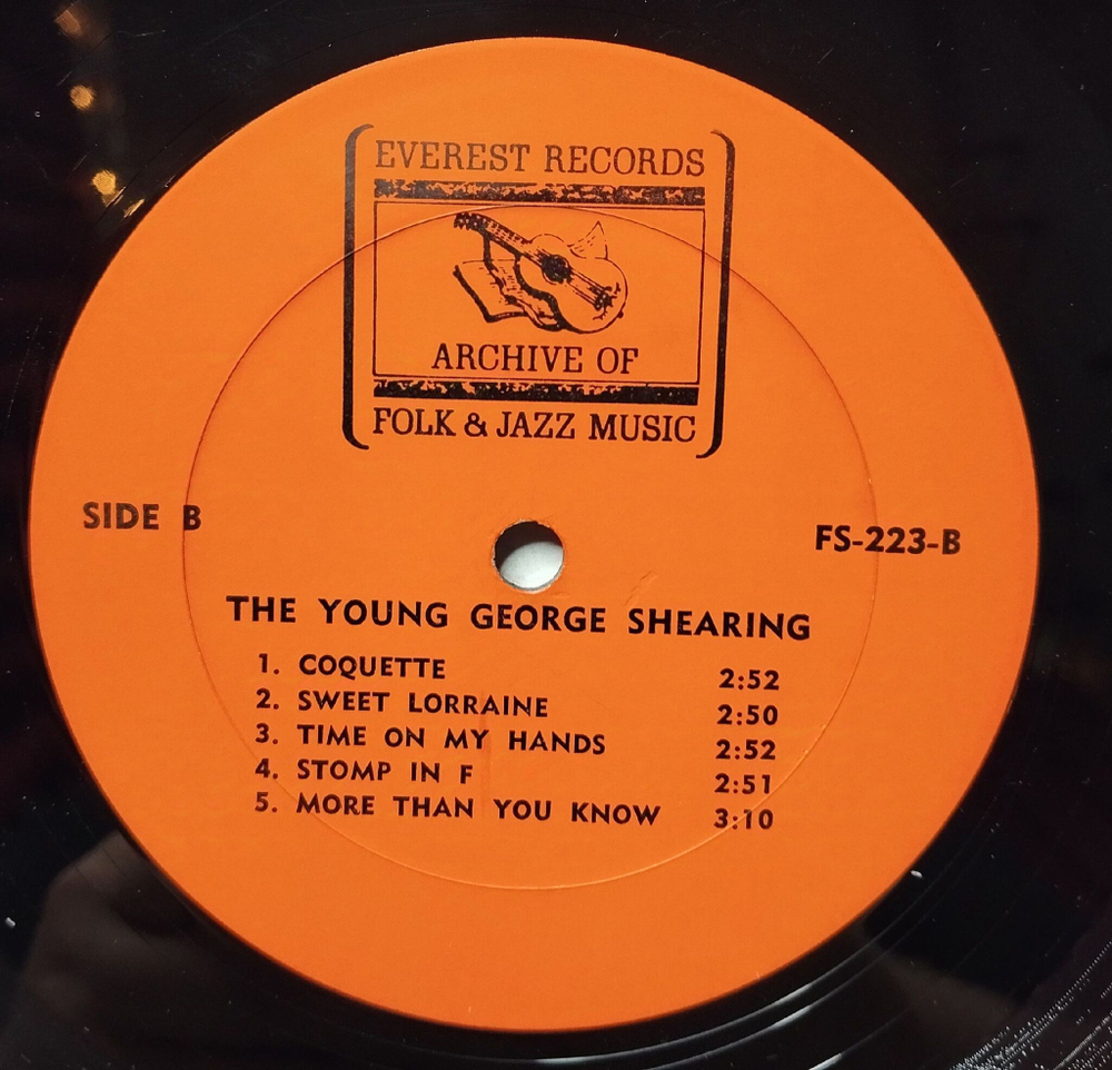 Винтажная виниловая пластинка LP The Young George Shearing (USA 1968)