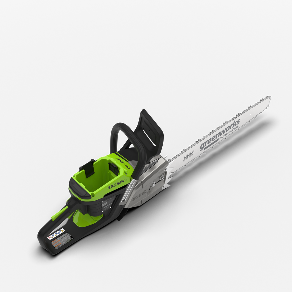 Цепная пила аккумуляторная Greenworks OCS800, 82V, 5,0 кВт, 50 см, бесщеточная, с АКБ 5Ач и ЗУ (2009707UB)