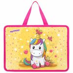 Папка на молнии с ручками ЮНЛАНДИЯ А4, 1 отделение, пластик, 80 мм, "Unipony", 272159