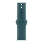 Умные часы Apple Watch Series 10 GPS, 46mm, Jet Black Aluminium Case with Sport Band S/M, Lake Green (Черный)