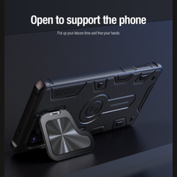 Противоударный чехол с защитой камеры Nillkin CamShield Armor PROP Case для Samsung Galaxy S25 Ultra