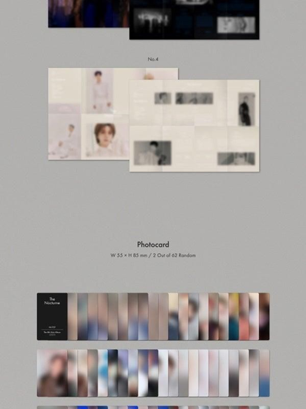 Альбом NU'EST - The Nocturne 8th Mini Album 4 Version SET