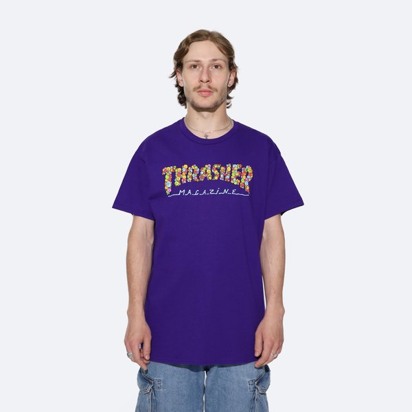 Футболка Thrasher Smile By Spanky T-Shirt (purple) артикул: - купить в магазине Дайс