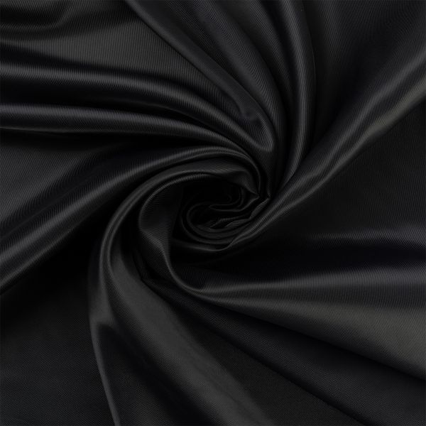Ткань подкладочная Poly Twill 101±2 г/м², 200х145±2 см, 56 черный, Gamma LPT