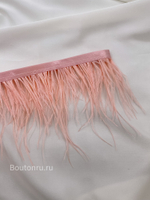 Перо коралловое, персиковое