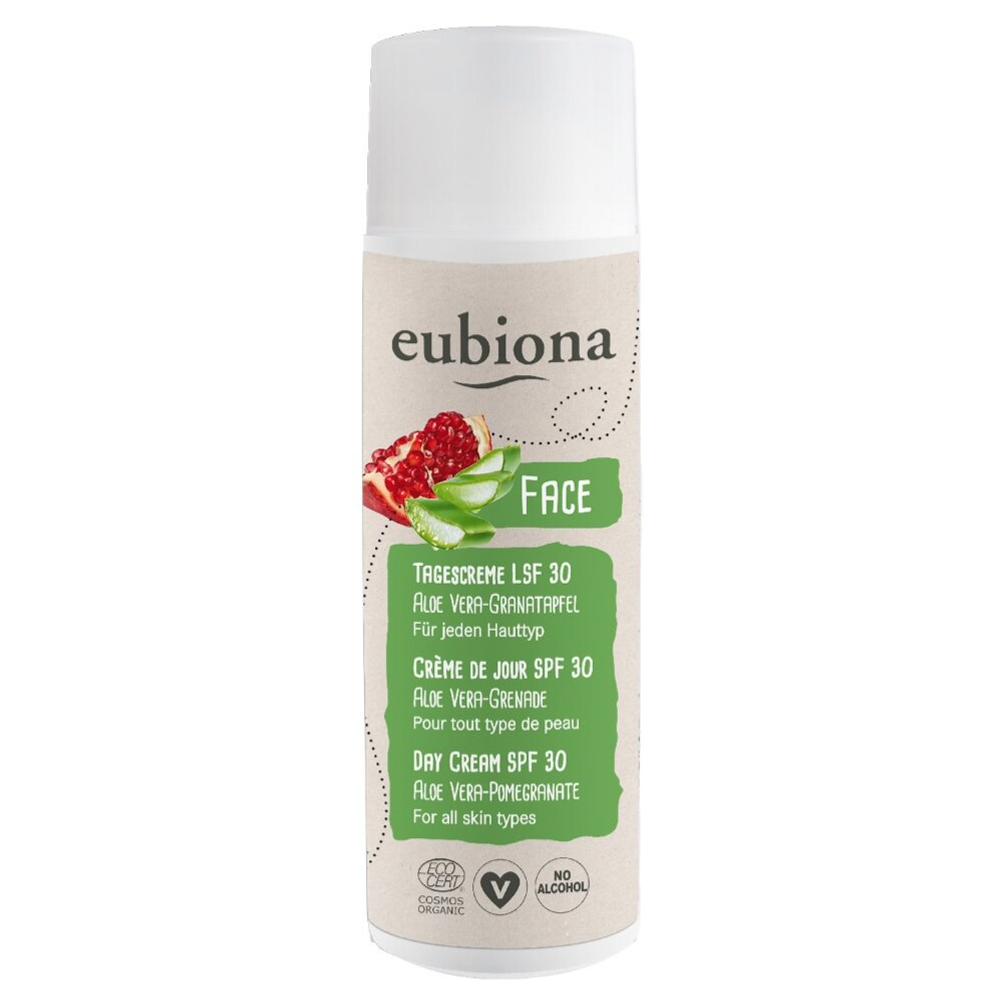 Дневной крем с алоэ вера и гранатом, SPF 30 Eubiona, 50 мл