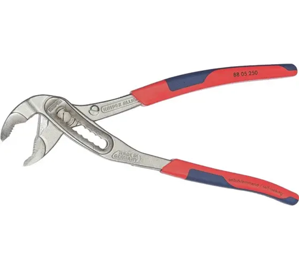 KNIPEX ALLIGATOR клещи переставные, 50 мм (2"), под ключ 46 мм, 250 мм, хром, 2К ручки, шт