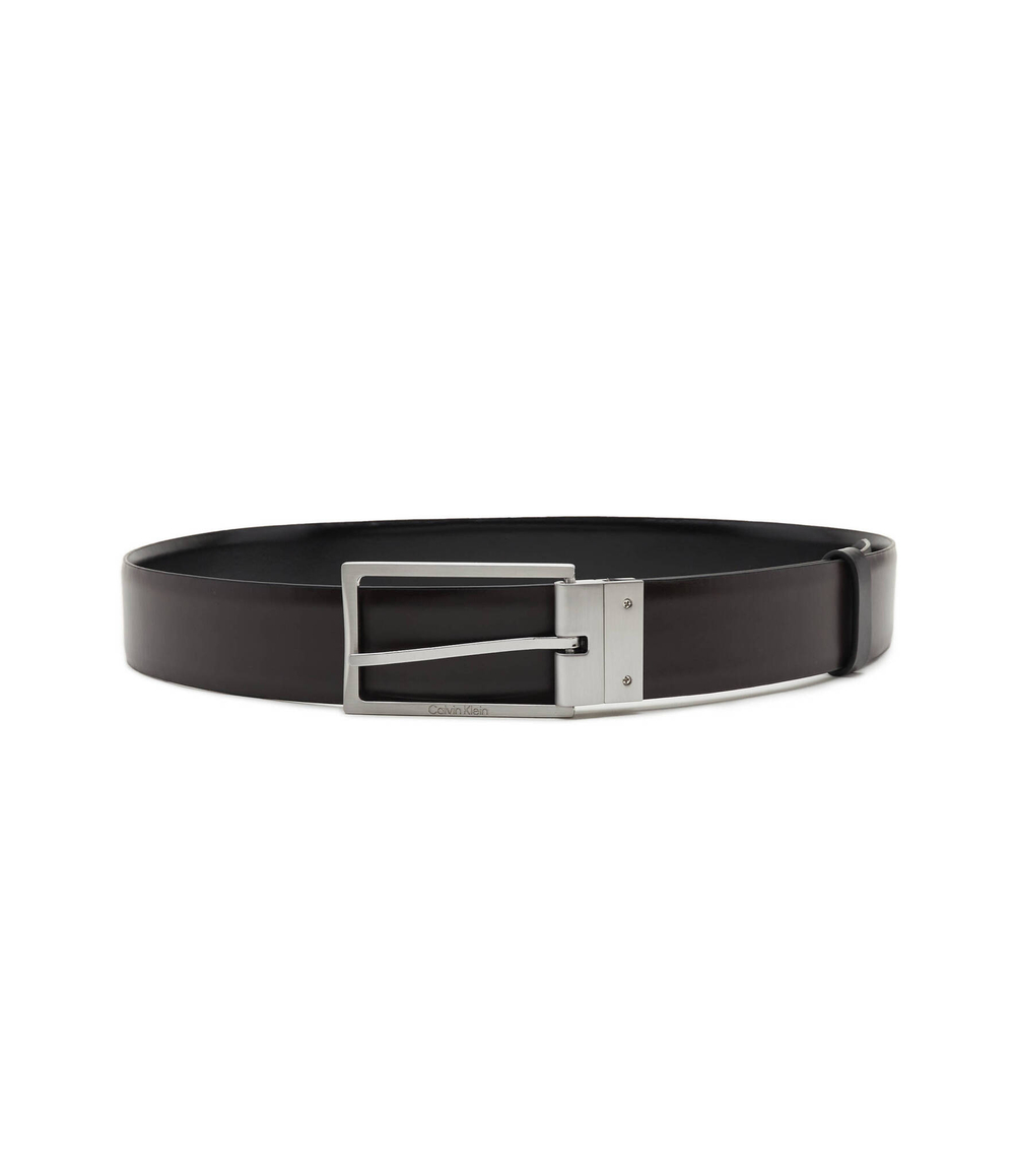 Кожаный ремень ADJ/REV SLIM FRAME 35MM Calvin Klein - черный(K50K510936)
