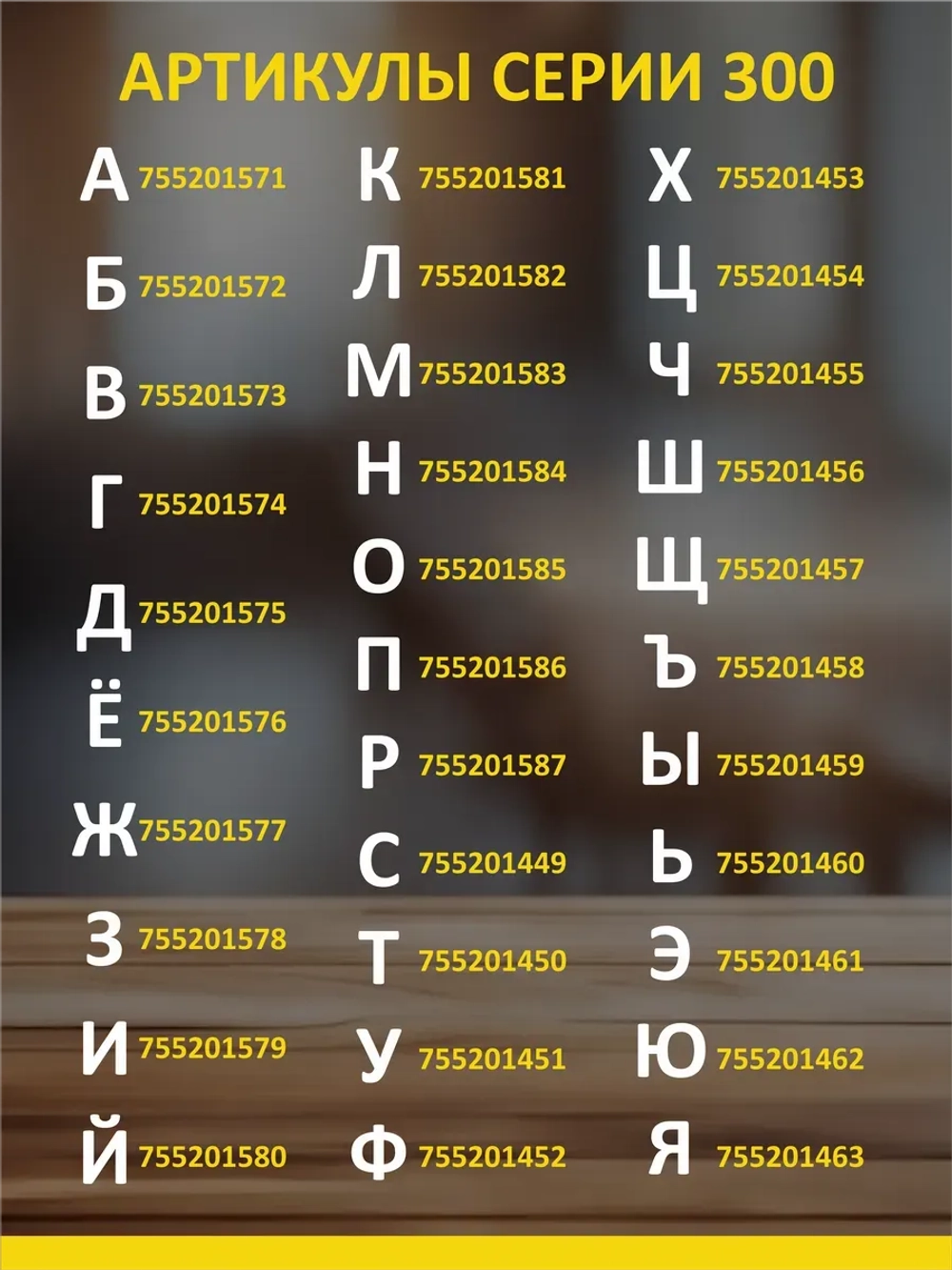 Буквы из пластика на стену