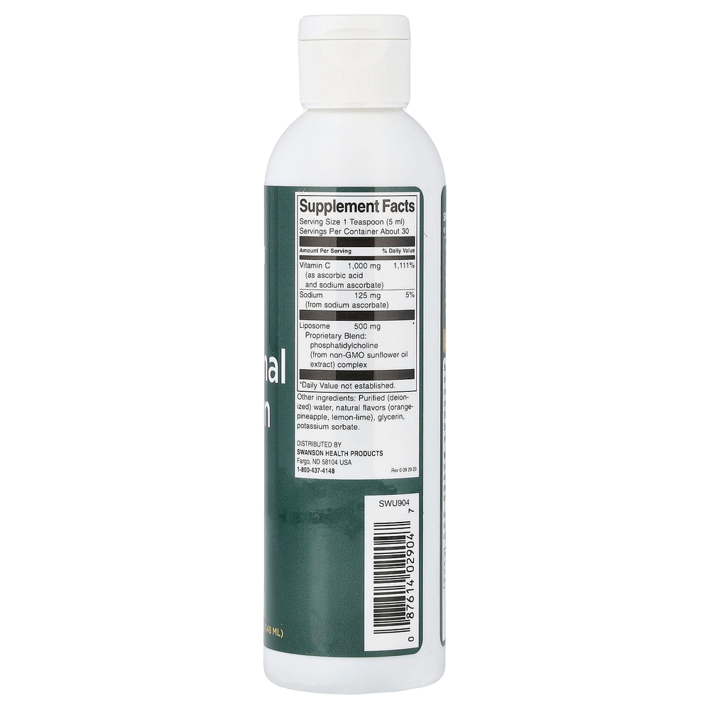 Swanson Vitamins, Липосомальный витамин C, 148 мл (5 жидк. унц.)