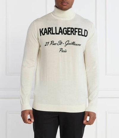 Хлопковый гольф knit Karl Lagerfeld - бежевый(655020 534399)