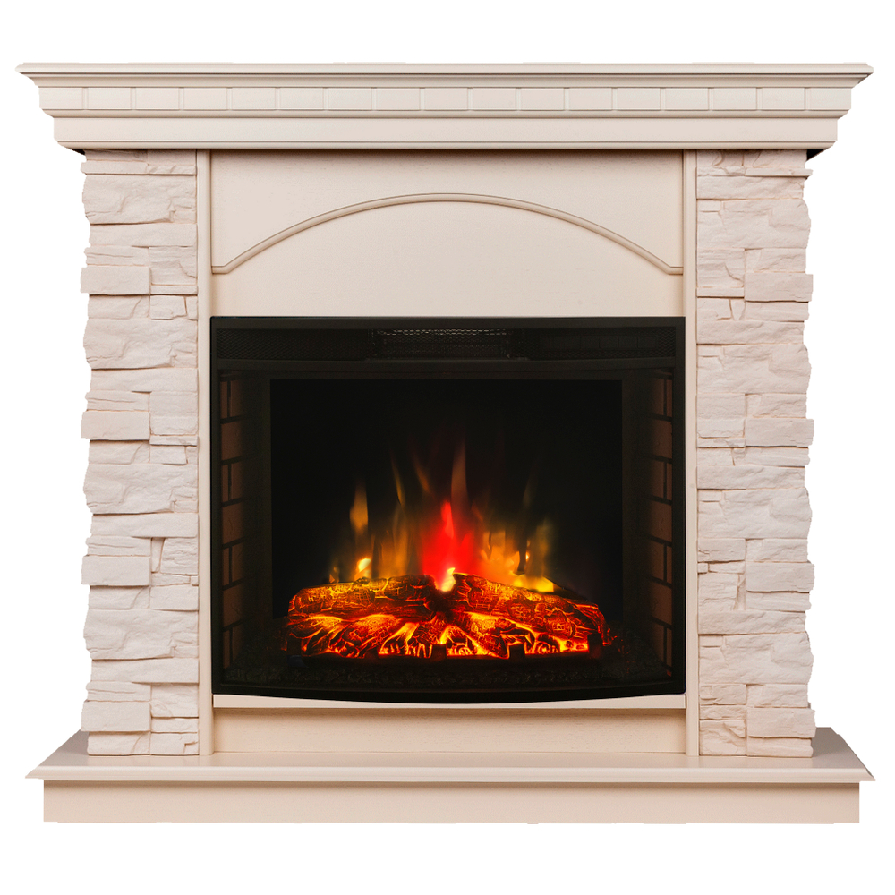 Каминокомплект Real Flame Elford WT с очагом Evrika 25,5