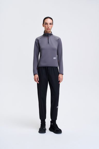 Джемпер half-zip GRI Норд стальной женский