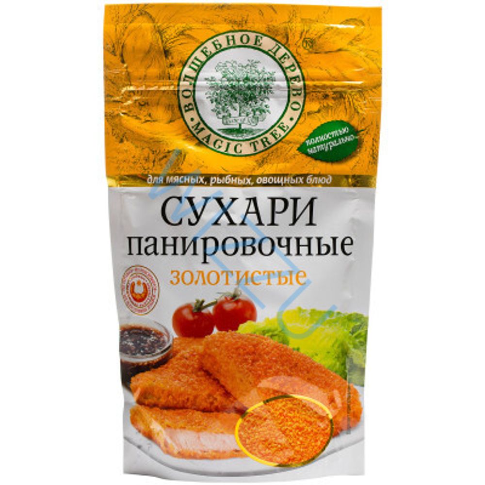 Панировочные сухари золотистые ДОЙ-пак 140 г