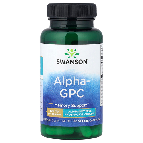 Swanson Vitamins, Alpha GPC, 300 мг, 60 растительных капсул