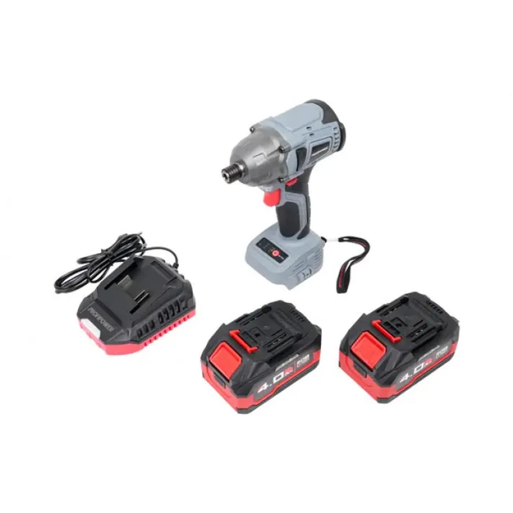 Аккумуляторный беcщеточный винтоверт PROFIPOWER MKDTD- 20V (20В,Li-ion-2шт, 4.0Ач, 220Нм,З/У, в кейсе) (E0082M1)