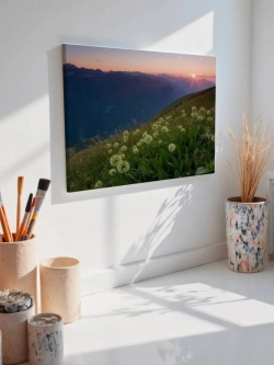 Картина на стену 40 X 50 Горные цветы