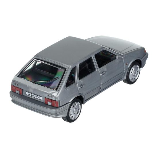Машина пластик LADA LADA-2114 "SAMARA" без дверей, 11 cm, серебристый кор. Технопарк