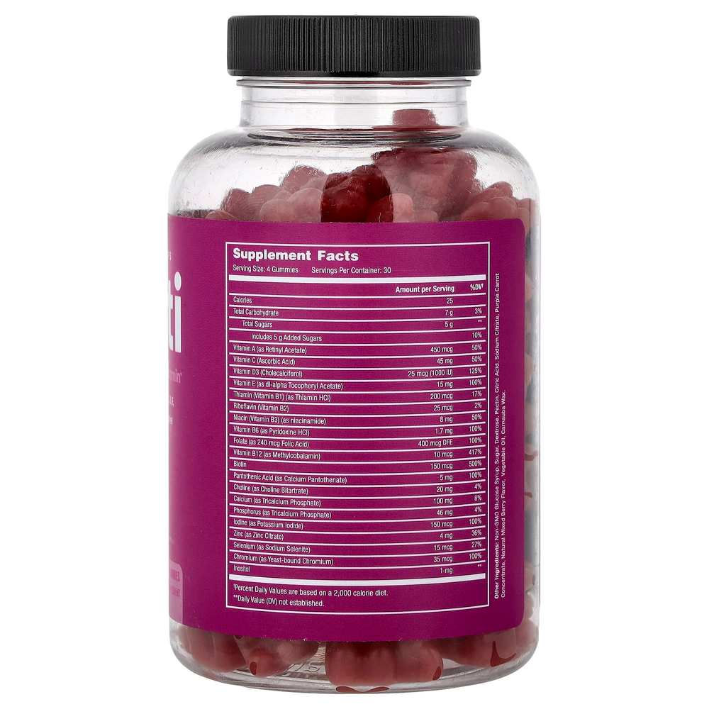 NutraChamps, Multi, Perfect Women's Multi, жевательные мультивитамины для женщин, со вкусом малины, 120 жевательных витаминов