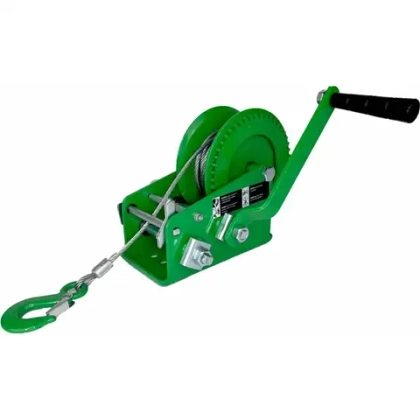 Лебедка ручная барабанная HW 1350, 1350 кг, канат 10 м HITCH SZ073170