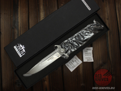 Складной нож НОКС Финка-С 342-100406 (подшипники) c клинком из стали D2, рукоять G10