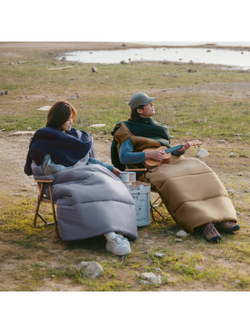 Мешок спальный Naturehike Sunny Day PL02 U250, (190+30)х80 см, (левый) (ТК: +8C), серо-голубой