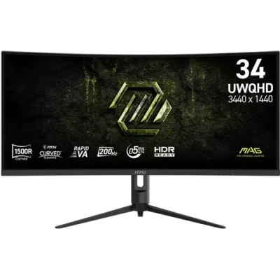 Монитор MSI 34" MAG 345CQRF E20 1000R, (9S6-3DD14H-042)