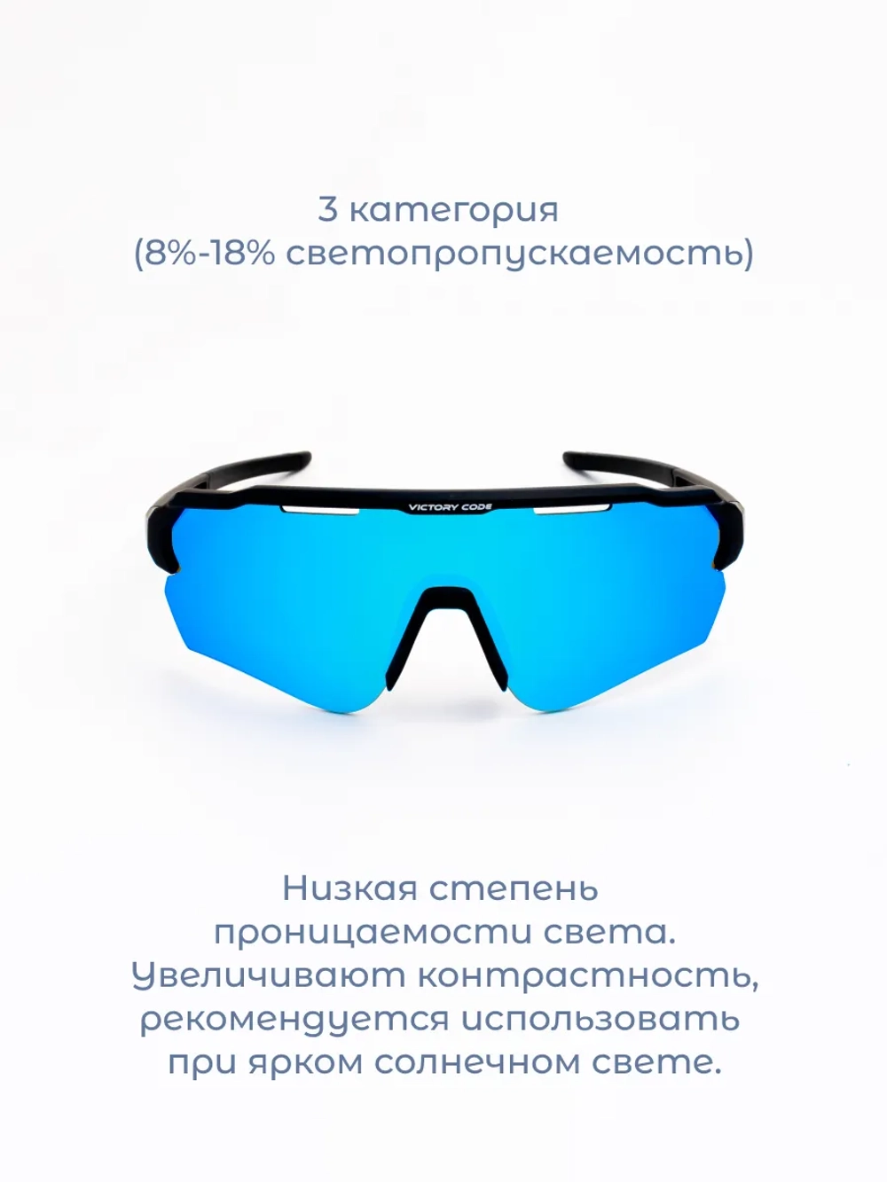 Очки ICON / Зеркальный синий
