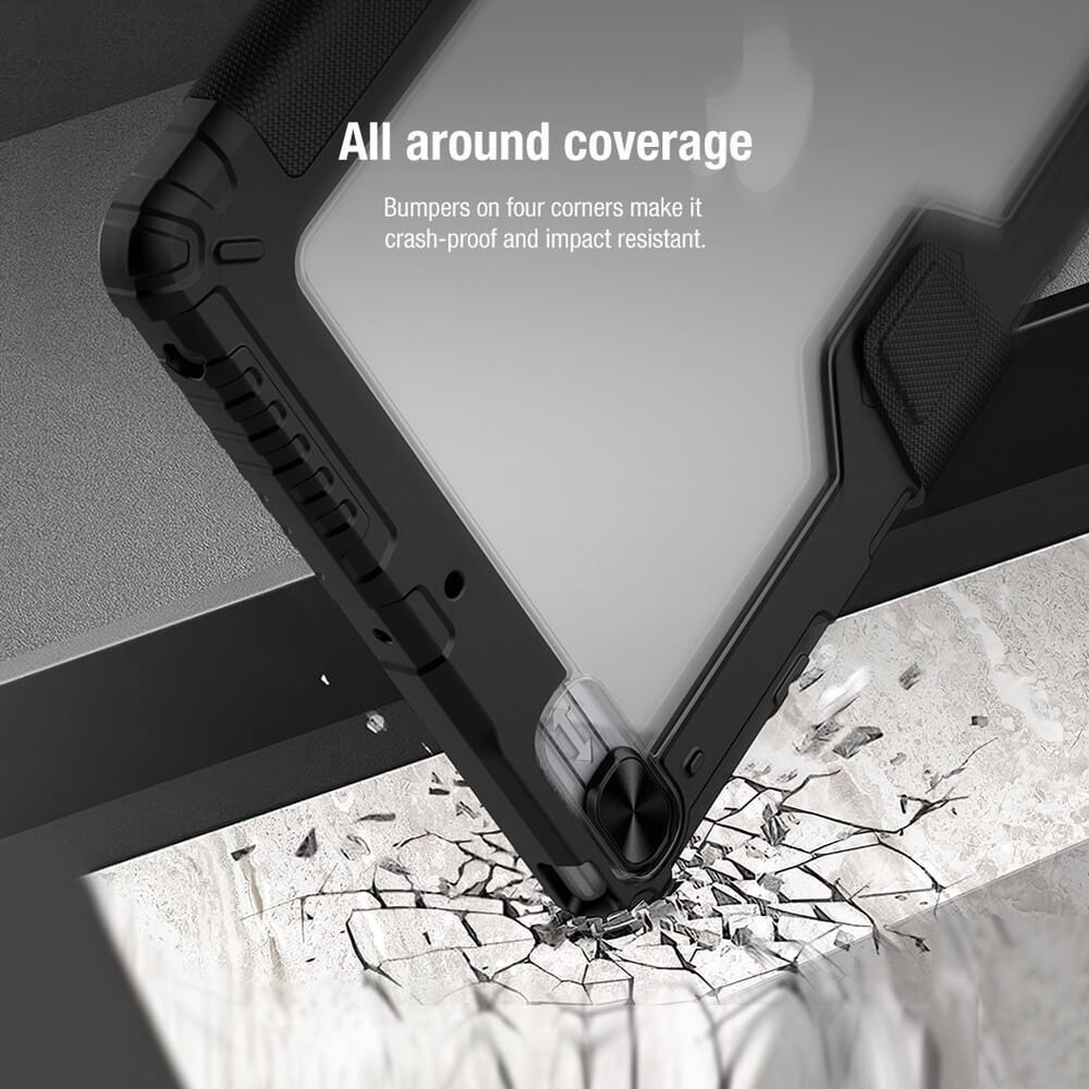 Противоударный чехол BUMPER NILLKIN LEATHER CASE PRO c защитой камеры для Apple iPad 10.2 (2019/2020/2021)