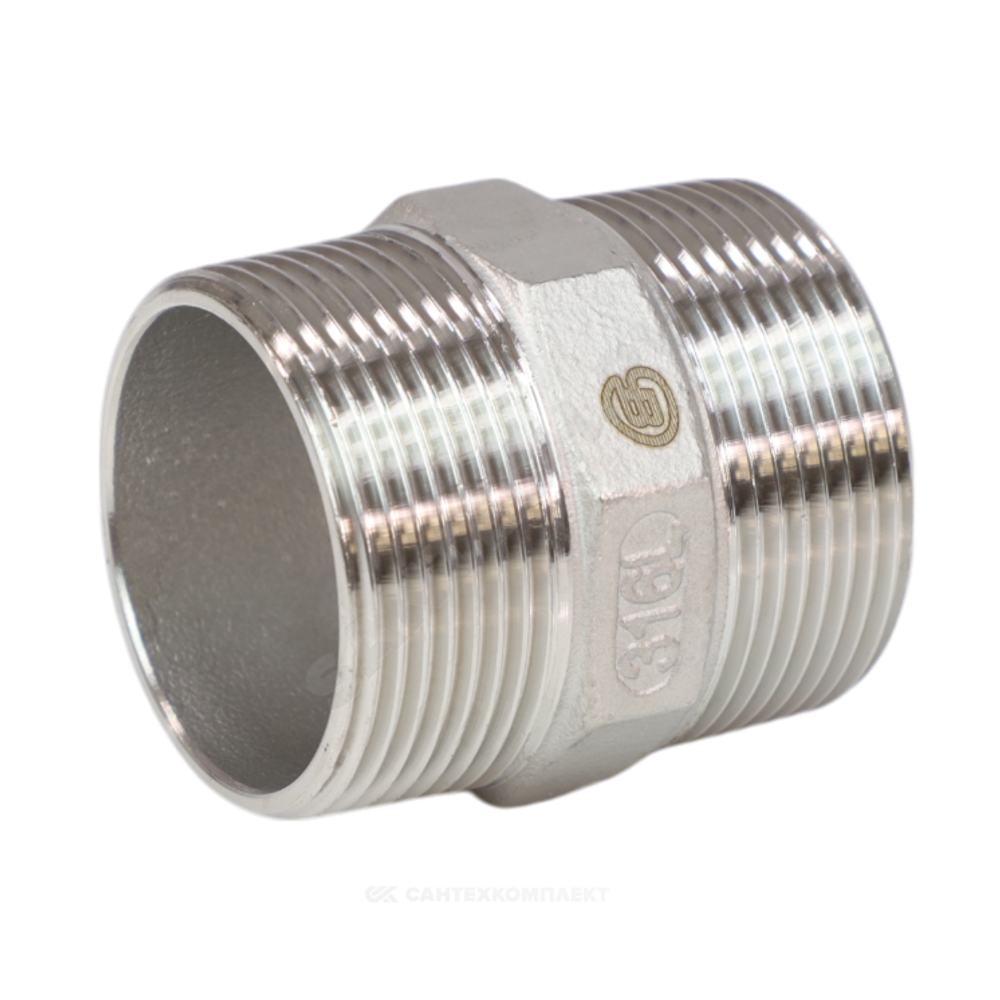 Ниппель сталь нерж Ду 32 (1 1/4") НР Benarmo