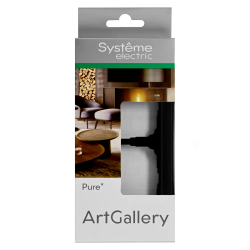 ARTGALLERY PURE 2-постовая РАМКА, МАТОВОЕ ОРГАНИЧЕСКОЕ СТЕКЛО ЧЕРНЫЙ