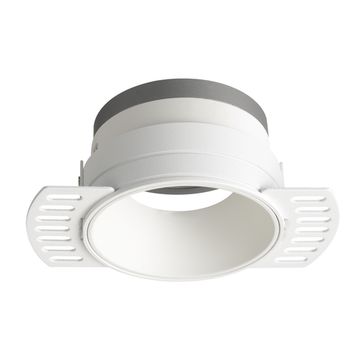 Бесконтурный встраиваемый светильник в потолок ГКЛ 1*GU10 CLT 079C1 WH белый Crystal Lux