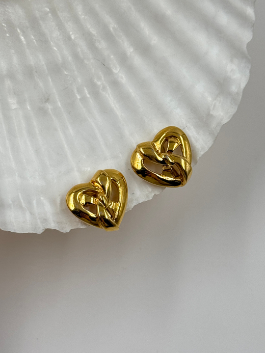 Клипсы Сердечки Nina Ricci