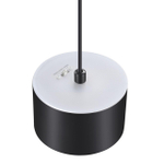 358968 OVER NT22 161 черный Подвесной светодиодный светильник, провод 2м IP20 LED 3000К\4000К\6000К 12W вниз + 3ВW вверх 110-265V GIRO