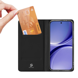 Чехол книжка черного цвета для смартфона Xiaomi Redmi Turbo 5 и Poco X8 Pro, серия Skin Pro Series от Dux Ducis