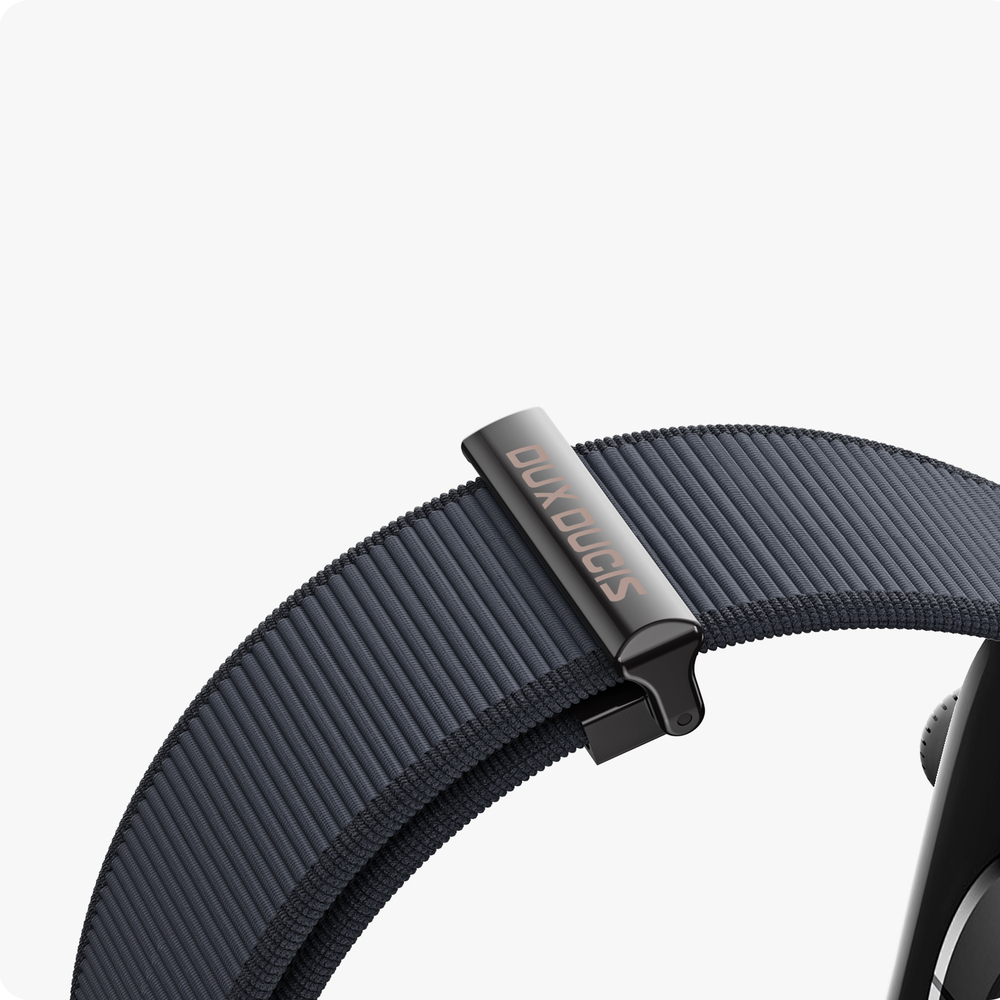 Ремешок черного цвета с магнитной фиксацией для смарт часов Apple Watch размером 38, 40, 41 и 42MM, серия Strap (YM Series) от Dux Ducis