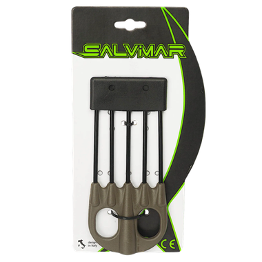 Наконечник Пятизубец Salvimar AA023M с фиксатором и с чехлом (Нерж.)
