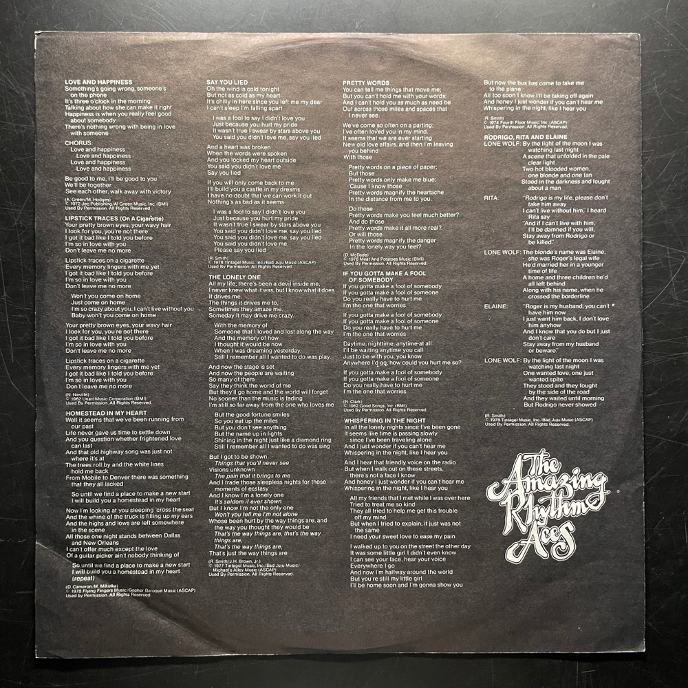 The Amazing Rhythm Aces ‎– Amazing Rhythm Aces (США 1979г.)