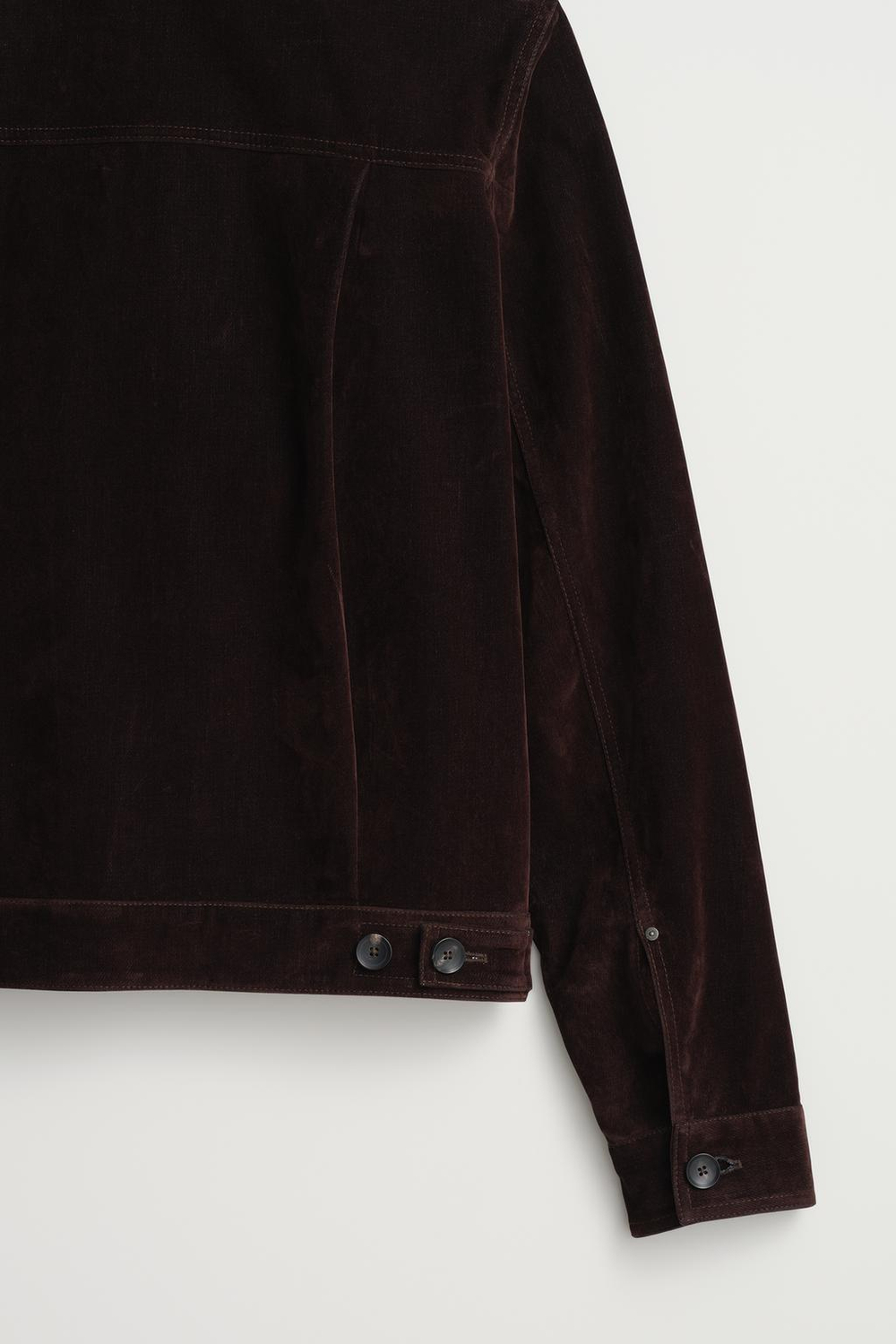 ZARA ДЖИНСОВАЯ УКОРОЧЕННАЯ КУРТКА ИЗ ФЛОКА, КОРИЧНЕВЫЙ