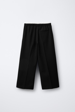 ZARA БРЮКИ С ДВОЙНЫМ ПОЯСОМ, ЧЕРНЫЙ