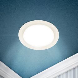 Светильник светодиодный встраиваемый Даунлайт ЭРА LED 17-9-3K круглый 9Вт 3000К | Downlight