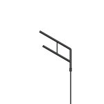 Кронштейн OXOR-SG2-1000x76-L1000 BLACK (Arlight, Сталь)