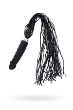 Вибратор Toyfa Black & Red с плеткой (6 режимов) черный (Цвет: черный)