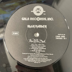 Винтажная виниловая пластинка LP Iron Maiden Fear Of The Dark (Россия 1993)