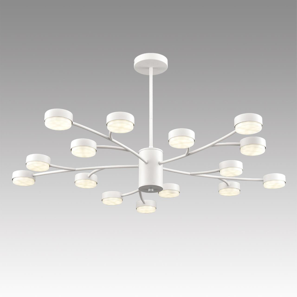8265/15 COMFI LN26 233 металл/металл белый/белый Люстра GX53 LED 15*7W 220V TORINA