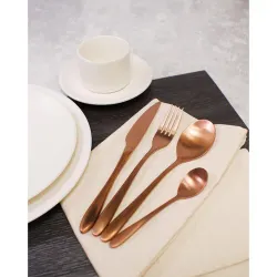 Вилка столовая 21,5 см матовая цвет светлая медь PVD Alessi-Copper P.L. [12]