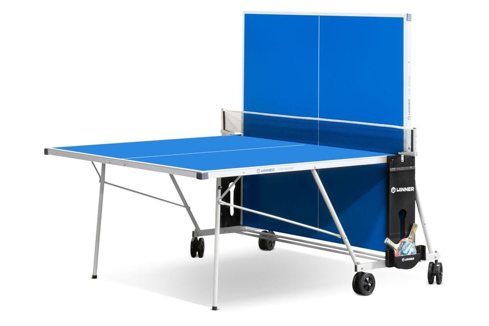 Теннисный стол всепогодный "Winner S-600 Outdoor" (в комплекте сетка, 2 ракетки, 3 шарика)