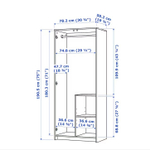 Шкаф 2-дверный Ikea Brimnes, белый
