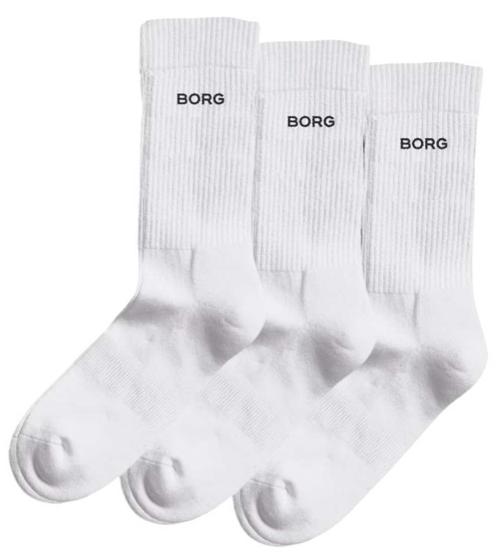 Теннисные носки Björn Borg Essential Crew 3P - белый