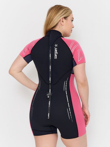 Гидрокостюм Sargan Nero 2.0 Shorty Pro lady 2 мм черно-розовый